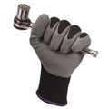 Work Gloves | Ansell KCC 97274 270 mm Length G40 Poly/Cotton Latex Coated Gloves - X-Large, Gray/Black (12 Pairs/Pack) image number 3