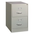 Office Filing Cabinets & Shelves | Alera 26136 15 in. x 25 in. x 28.38 in. Legal-Size 2-Drawer Economy Vertical File - Light Gray image number 0
