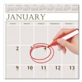 Office Jansan | House of Doolittle 380 12-Month (Jan to Dec): 2026 20 in. x 26 in. Large Print Recycled Monthly Wall Calendar - Beige Sheets image number 2