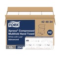 Cleaning & Janitorial Supplies | Tork 424834 8.3 in. x 9.25 in. 1-Ply Xpress Compressed Multifold Hand Towels - White (12 Packs/Carton) image number 0