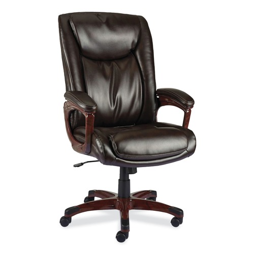 Office Chairs | Alera ALEDN42B19 17.13 in. - 20.12 in. Seat Height Darnick Series Manager Chair Supports Up to 275 lbs. - Brown image number 0