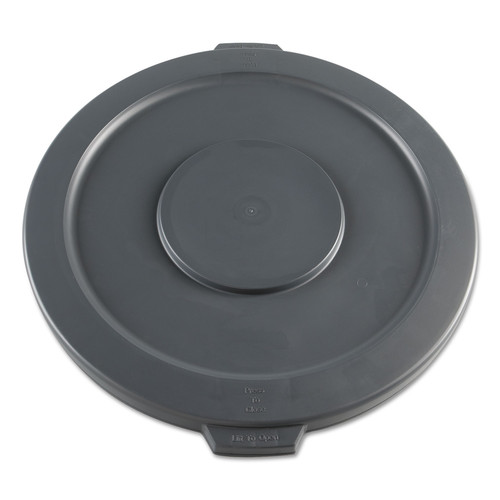 Cleaning & Janitorial Supplies | Boardwalk 1868182 Plastic Round Flat-Top Lid for 32 Gallon Waste Receptacles - Gray image number 0