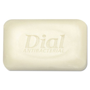 Dial 98 Antibacterial Deodorant Bar Soap, Unwrapped, White, 2.5 oz. (200/Carton)