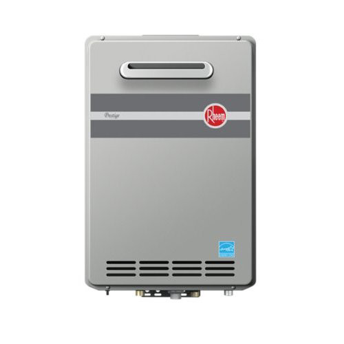 Water Heaters | Rheem RTGH-95XLP Prestige Outdoor Liquid Propane Condensing Tankless Water Heater for 3 Bathroom Homes image number 0