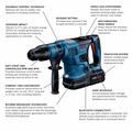 Rotary Hammers | Bosch GBH18V-36CK24 18V PROFACTOR Brushless Lithium-Ion 1-9/16 in. Cordless Connected-Ready SDS-max Rotary Hammer Kit (8 Ah) image number 15