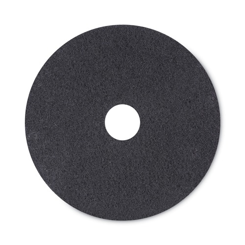 Cleaning Cloths | Boardwalk BWK4020HIP 20 in. Diameter High Performance Stripping Floor Pads - Grayish Black (5/Carton) image number 0