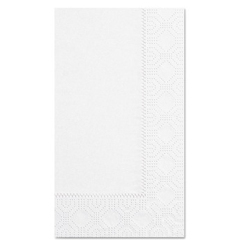Hoffmaster 180500 15 in. x 17 in. 2-Ply Dinner Napkins - White (1000/Carton)