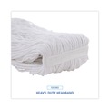 Mops | Boardwalk BWK232R 32 oz. Rayon Fiber Premium Standard Head - White (12/Carton) image number 6