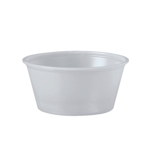 Cups and Lids | Dart P325N 3.25 oz. Polystyrene Portion Cups - Translucent (2500/Carton) image number 0