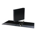 Universal UNV20731 Deluxe 2 in. Capacity 11 in. x 8.5 in. Round 3-Ring View Binder - Black image number 2