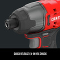 Impact Drivers | Factory Reconditioned Craftsman CMCF800C2R 20V Brushed Lithium-Ion 1/4 in. Cordless Impact Driver Kit (1.3 Ah) image number 5