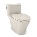 Fixtures | TOTO MS642124CEFG#12 Nexus 1-Piece Elongated 1.28 GPF Universal Height Toilet with CEFIONTECT & SS124 SoftClose Seat, WASHLETplus Ready (Sedona Beige) image number 0