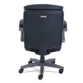 Office Jansan | La-Z-Boy 48963A 18.75 in. to 21.75 in. Seat Height Woodbury Mid-Back Executive Chair Supports Up to 300 lbs. - Black Seat/Back, Weathered Gray Base image number 3