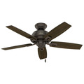 Ceiling Fans | Hunter 52225 44 in. Donegan Onyx Bengal Ceiling Fan with Light image number 8