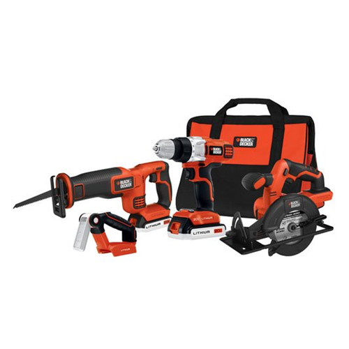 Combo Kits | Factory Reconditioned Black & Decker BDCD2204KITR 20V MAX Cordless Lithium-Ion 4-Tool Combo Kit image number 0
