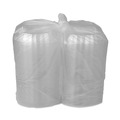 Food Service | Pactiv Corp. YCN8467H00D0 9.38 x 8 x 1.25 ClearView MealMaster 2-Compartment Dome Plastic Lid with Fog Gard Coating - Clear (252/Carton) image number 2