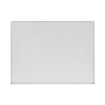 Universal 48 in. x 36 in. Melamine Dry Erase Board with Aluminum Frame - White Surface