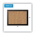 Bulletin Boards | MasterVision SF0722581012 36 in. x 24 in. Natural Cork Bulletin Board - Tan Surface/Black Wood Frame image number 5