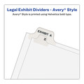 Dividers & Tabs | Avery 01072 Preprinted Legal Exhibit Side Tab Index Dividers, Avery Style, 10-Tab, 72, 11 X 8.5, White, 25/pack, (1072) image number 4