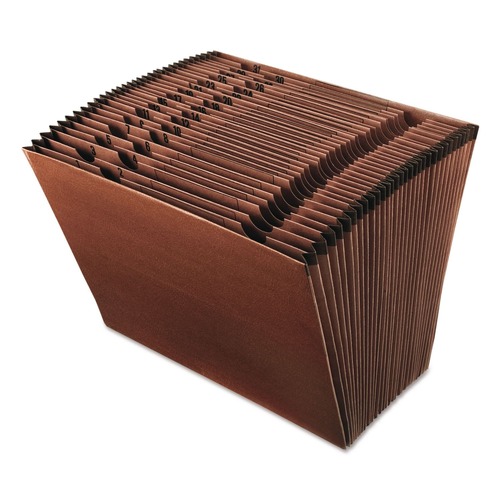 Office Jansan | Pendaflex ER17D 1/31-Cut Tabs Letter Size 31 Sections Earthwise Recycled Indexed Expanding File - Red Fiber image number 0