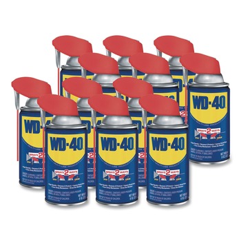 WD-40 490026 8 oz. Aerosol Can Smart Straw Spray Lubricant (12/Carton)