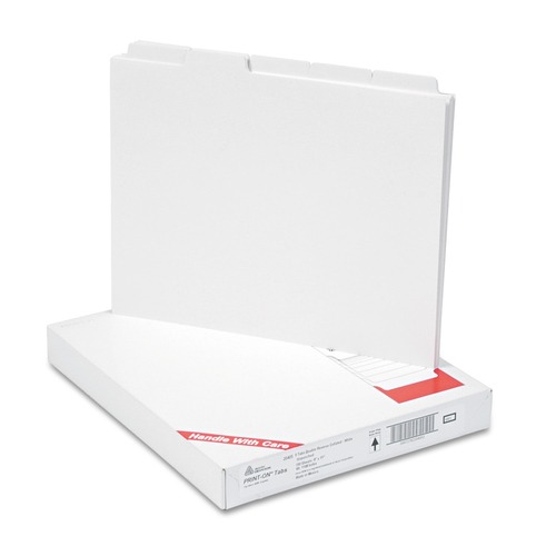 Office Jansan | Avery 20405 11 in. x 8.5 in. 5-Tab Unpunched Customizable Print-On Dividers - White (150/Box) image number 0