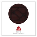  | Alera ALEFT7260DMY 59 in. Diameter x 29.13 in. Height Round Wood Folding Table - Mahogany image number 7