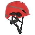  | MSA 10194792 V-Gard H1 Fas-Trac III Pivot Novent ANSI EN397 Safety Helmet - Red image number 4