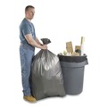 Trash Bags | Platinum Plus 1507837 39 in. x 56 in. 60-Gallon 1.55 mil. Can Liners - Gray (25/Carton) image number 3
