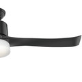 Ceiling Fans | Hunter 59375 WiFi Enabled HomeKit Compatible 54 in. Symphony Matte Black Ceiling Fan with Light with Integrated Control System - Handheld image number 1