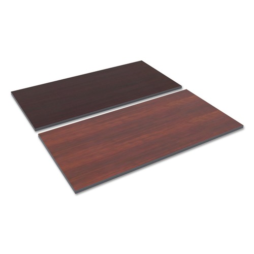  | Alera ALETT6030CM 59.38 in. x 29.5 in. Rectangular Reversible Laminate Table Top - Medium Cherry/Mahogany image number 0