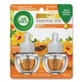 Odor Control | Air Wick 62338-85175 0.67 oz. Scented Oil Twin Refill - Hawai'i Exotic Papaya/Hibiscus Flower (6 Packs/Carton) image number 1