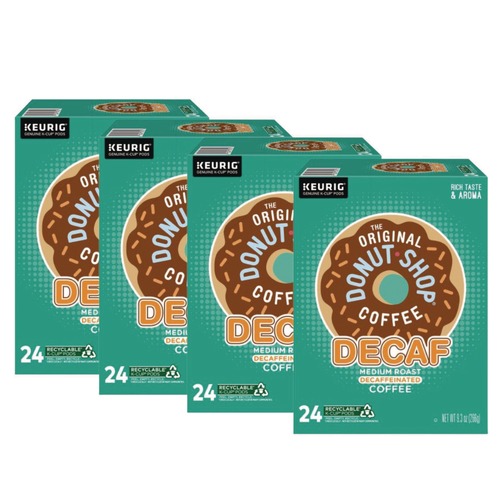 Food Service | The Original Donut Shop 5000341140 Coffee K-Cup Pods - Decaf (96/Carton) image number 0