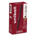 Pens | uni-ball 60040 ONYX Extra-Fine 0.5 mm Roller Ball Pen - Black Ink/Black Barrel (1-Dozen) image number 0