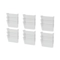 Office Jansan | Storex 70245U06C 13 in. x 4 in. x 14 in. Wall File - Letter Size, Clear (3/Pack) image number 2