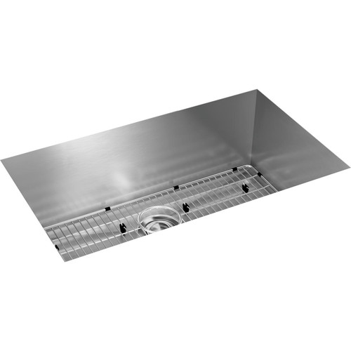 Kitchen Sinks | Elkay EFU281610TC Crosstown Undermount 16 Gauge 30-1/2 in. x 18-1/2 in. x10 in. Single Bowl Stainless Steel Sink Kit image number 0