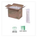 Office Jansan | Eco-Products EP-S015 Plantware Compostable Fork/Knife/Napkin/Spoon Cutlery Kit - Pearl White (250/Carton) image number 6
