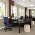 Office & Office Supplies | Alera ALEVA277236ES Valencia Series 71 in. x 35.5 in. x 29.63 in. D-Top Desk - Espresso image number 4