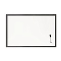 White Boards | U Brands 311U00-01 35 x 23 Magnetic Dry Erase Board with Wood Frame - White Surface/Black Frame image number 0