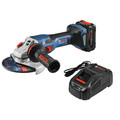 Angle Grinders | Bosch GWS18V-13CB14 18V PROFACTOR Brushless Lithium-Ion 5 in. - 6 in. Cordless Angle Grinder Kit with Slide Switch (8 Ah) image number 0