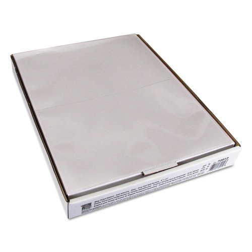 Office Jansan | C-Line 70912 9 in. x 12 in. Super Heavy Self-Adhesive Shop Ticket Holders - Clear Front (50/Box) image number 0