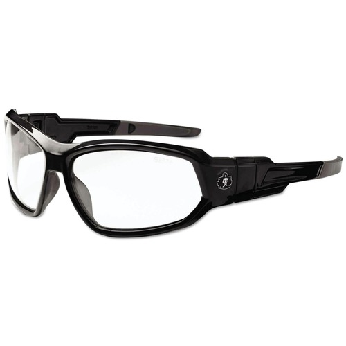 Eye Protection | Ergodyne 56000 Nylon/Polycarb Skullerz Loki Safety Glasses/Goggles - Black Frame/Clear Lens image number 0