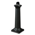 Trash & Waste Bins | Rubbermaid Commercial FG9W3000BLA GroundsKeeper Tuscan 13 in. x 13 in. x 38.38 in. Receptacle - Black image number 2