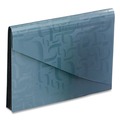 Office Jansan | Pendaflex 01158 3-1/2 in. Expansion 7 Sections Hook/Loop Closure 1/6-Cut Tabs Expanding Poly Files - Letter Size, Blue image number 0