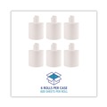 Paper Towels and Napkins | Boardwalk SOD410321 7.6 in. x 8.9 in. 2 Ply Center-Pull Roll Towels - White (6/Carton) image number 4
