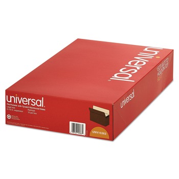 Universal 5.25 in. Expansion Legal Size Expanding File Pockets - Redrope (10/Box)