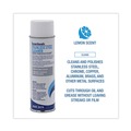 Cleaners & Chemicals | Boardwalk 1041284 18 oz. Aerosol Spray Water-in-Oil Based Stainless Steel Cleaner and Polish - Lemon Scent image number 3