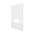 Office Jansan | Deflecto PBCMPC3138P 31.5 in. x 38 in. Polycarbonate Mounting Safety Barrier with Pass Thru - Clear (2/Carton) image number 0
