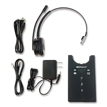 Spracht ZuM Maestro Monaural Over The Head Headset - Black