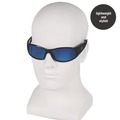 Labor Day Sale! Save $30 off $199! | Ansell 21307 3016314 Elite Safety Glasses - Black Frame, Blue Mirror Polycarbonate Lens (12/Carton) image number 3
